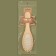 Massage comb, 6 × 22 cm, color "light wood"