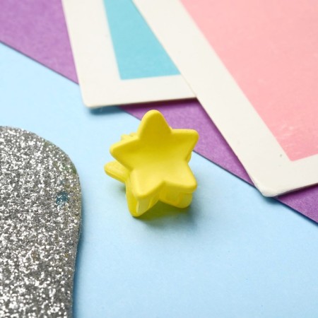Hair crab "Little Joy" (set of 6 pcs) star, 1.2 cm, mix-1