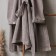 Tainted female bathrobe SL Home: Basic "Soft Mist", size XL, 100% cotton, 420 g/m2