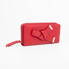 Women's wallet with lightning, red color