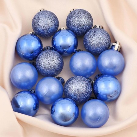 Set of balls plastic D-3 cm, 24 pcs "Kame" Blue-1
