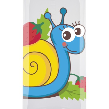 A bottle for feeding with silicone nipple, 250 ml, color mix-4