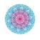 Pareo and beach rug "Classic Flower Pattern", d = 150 cm