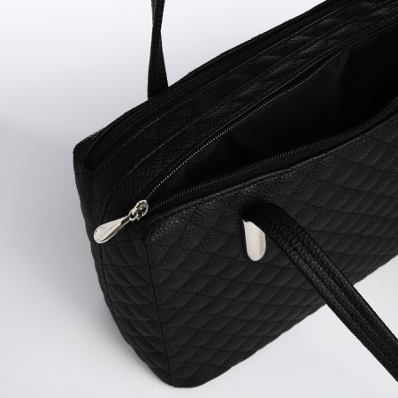 Female bag Textura, tout, average size, black color-6
