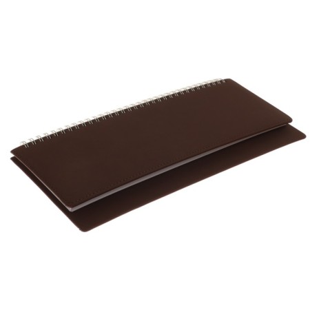 Planing UNSIDED 64 sheets on the crest Velvet, hard cover, artificial leather, block 70 g/m2, brown-1