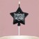 Candle in the cake "Make desire" black, 5.5 x 12 cm