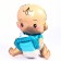 Foil ball 36 “Smiling baby with a nipple. Boy”, under the air
