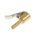 The tip of the pump, fast -cut, metal, with a valve, bronze, small