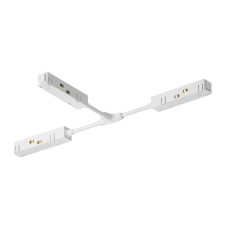 The T-shaped power connector for the track system Technical TRA004CWT-22W, 43x23x2 cm, white color