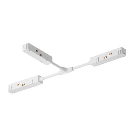 The T-shaped power connector for the track system Technical TRA004CWT-22W, 43x23x2 cm, white color