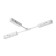 The T-shaped power connector for the track system Technical TRA004CWT-22W, 43x23x2 cm, white color