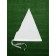 Case for plants, cones on ties, h = 80 cm, spanbond with a UV stabilizer, white, set (2 pcs.)