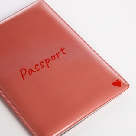 Cover for passport, pink color-4
