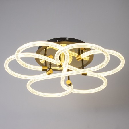 Rioly chandelier LED 96W gold 60x60x6 cm Bayerlux-1