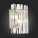 Sconces st. SL1170.101.02. Fabio. 2x40 watts, E14, 25x30 cm, Nickel color