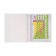 Subject note Calligrata "3D", 48 sheets in a chemistry cage, with reference material, covered cardboard, block No. 2, whiteness 75% (gray sheets)