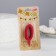Candle for the cake the number "Oval" "0", red, 5.5 cm
