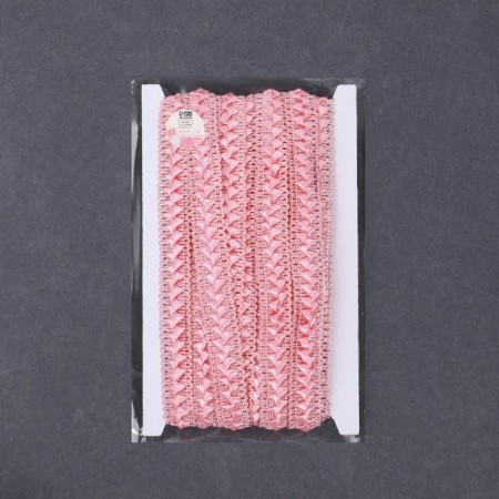 Decorative braid “Samos”, 18 mm, 9.1 ± 0.5 m, pink color-2