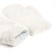 Women's mittens minaku is plain with rhinestones, 23 cm, color-gray-gray