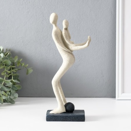 Polystone souvenir "Like behind a stone wall" white 6x10.5x25 cm