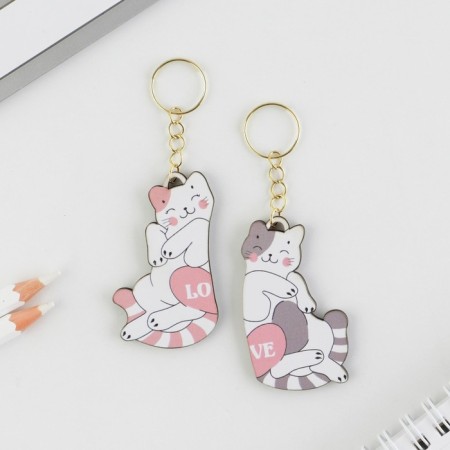 Parish key rings for keys "cats Love", 6.5 x 5.8 cm-4