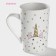 Porcelain share mug "Unicorn in the stars", 380 ml, white color
