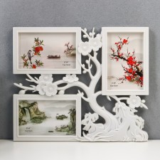 Photo frame plastic in 3 photos 10x15 cm 