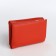 Women's wallet on a magnet, coral color