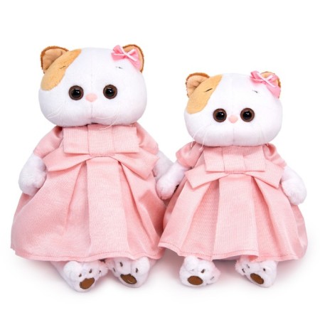 Soft toy "Lee in a pink dress with lurex", 24 cm-3