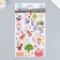 Plastic sticker "Animals in the tropics/on a farm" with sparkles 14x25 cm