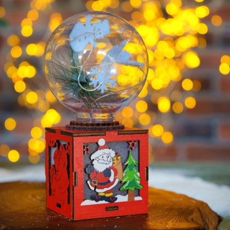 HEARD WIGHT LIGHTENDING "New Year's ball" 7.5 × 7.5 × 14 cm-4