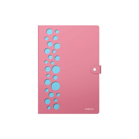 The Carthetele folder on the A4 button, Erichkrause "Diagonal Pastel", with 4 departments, plastic, mix-5