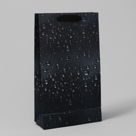 Gift package for two bottles, packaging, Black, 35 x 20 x 9 cm-5