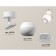 A set of rotary lamp with additional backlight Ambrella Light, Techno, XM1101010, GU5.3, Color White Sand