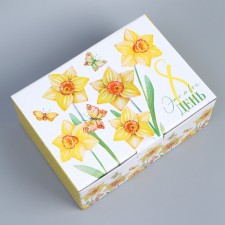 Box Gift team, packaging, “since March 8”, 26 x 19 x 10 cm
