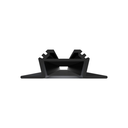 Aluminum profile Apeyron, 28.5x10.4 mm, built -in, 2 m, black Russuars, accessories-2