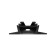 Aluminum profile Apeyron, 28.5x10.4 mm, built -in, 2 m, black Russuars, accessories