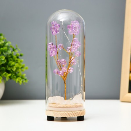 Network Sobe "Purple composition" LED from batteries 3xlr44 7x7x19 cm Risalux-1