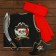 Polundra carnival costume, vest, hat, belt, sword