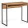 Computer table Leo Loft oak vanan/matte black metal, black 39x85x75 cm