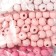 Set of beads for creativity wood "dusty rose" d-0.8 cm, 4 colors x 15 g