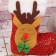 Gift packaging "Boot", deer, red color