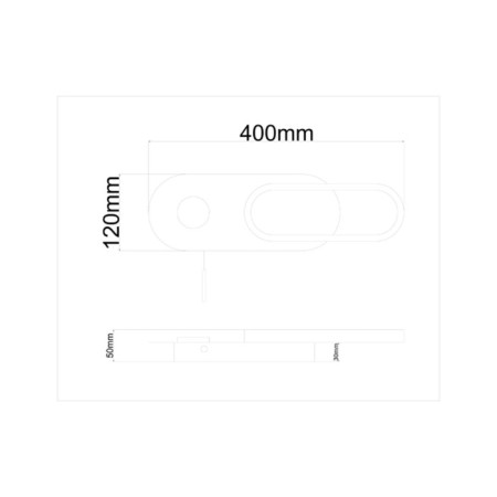 Wall lamp Arte Lamp Lucas A2602AP-10WH, LED, 10 W, 40x5x12 cm, 500 lm, white-2