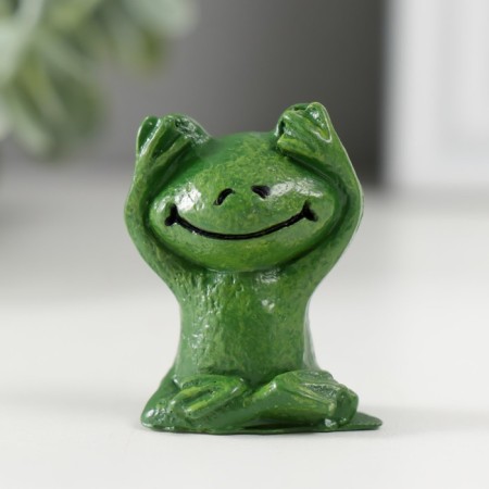 Polystone souvenir "Sitting frog" MIX 2.3x3.2x4 cm-1
