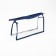 Lightning cosmetic bag, blue/transparent color