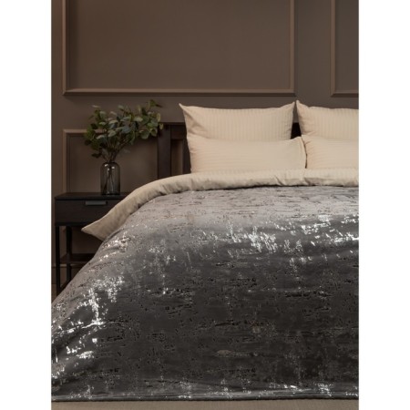 Texrepublic blanket, size 200x220 cm, gray color