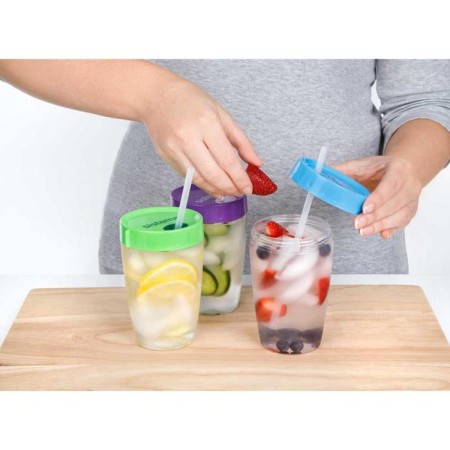 A glass with a tube, 525 ml, mix-11