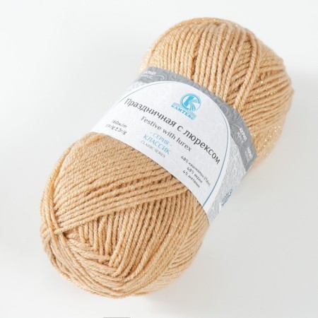 Yarn "Festive" 48% Kashmilon (pan), 48% acrylic, 4% metered 160m/50g (006 St. Beigree)-1