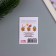 A postcard with the seeds "grow itself" "Happy New Year!" 5*7cm