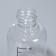 A bottle for storage, with a spray, with a division scale, 50 ml, white/transparent color